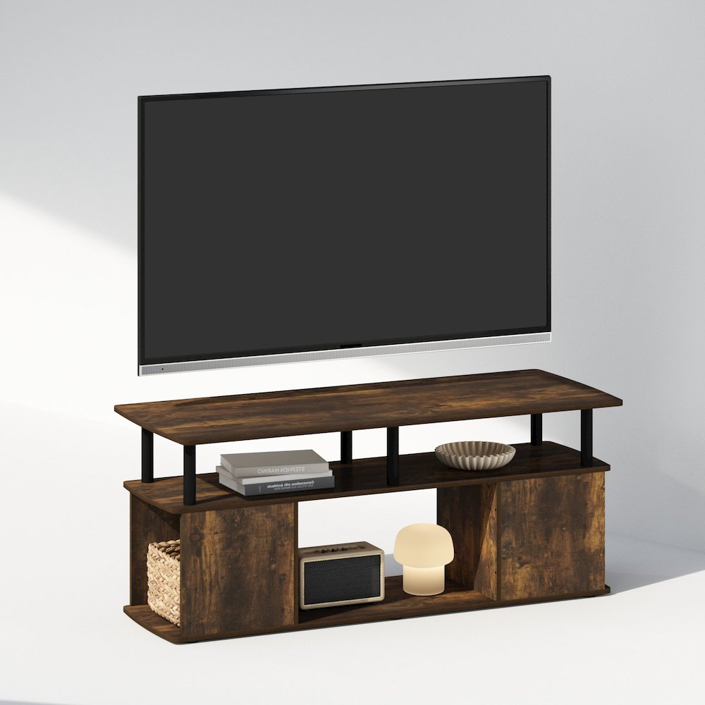 JAYA Utility Design Coffee Table, Amber Pine/Black