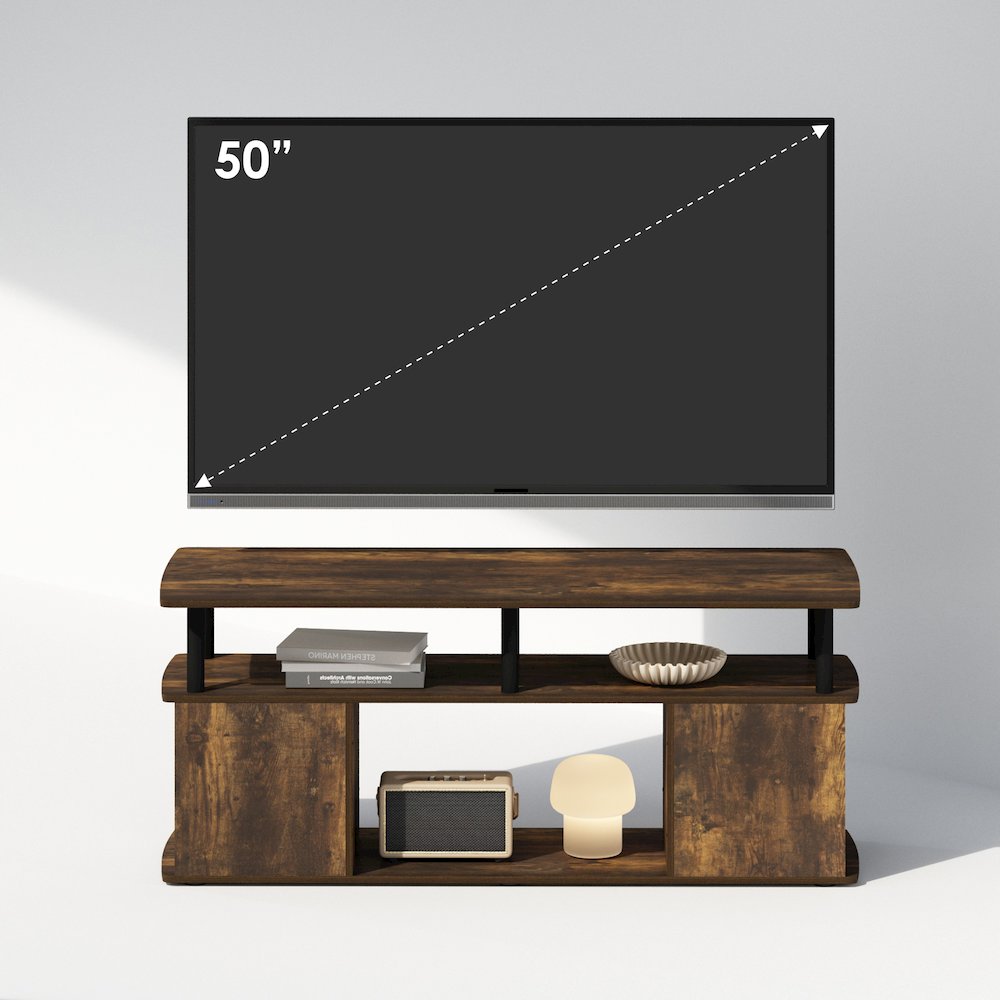 JAYA Utility Design Coffee Table, Amber Pine/Black