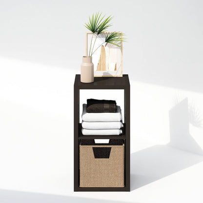 Cubic Open Back Multipurpose Clothing & Closet Storage Organizer Shelf