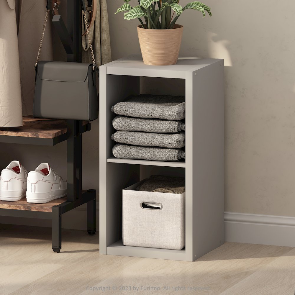 Cubic Open Back Multipurpose Clothing & Closet Storage Organizer Shelf