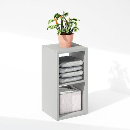 Cubic Open Back Multipurpose Clothing & Closet Storage Organizer Shelf