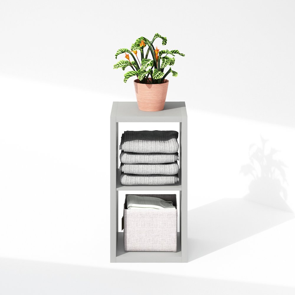 Cubic Open Back Multipurpose Clothing & Closet Storage Organizer Shelf