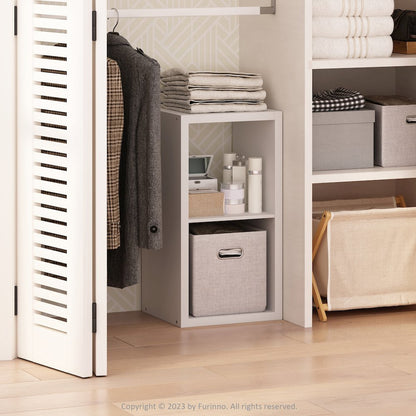 Cubic Open Back Multipurpose Clothing & Closet Storage Organizer Shelf