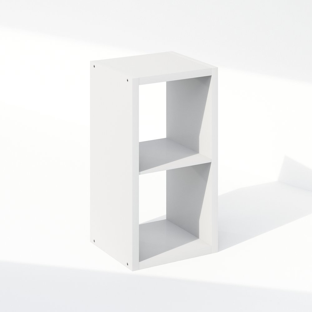 Cubic Open Back Multipurpose Clothing & Closet Storage Organizer Shelf