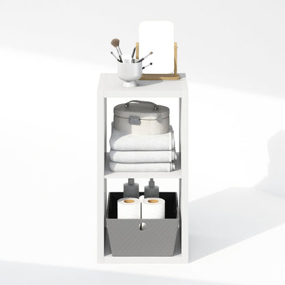 Cubic Open Back Multipurpose Clothing & Closet Storage Organizer Shelf