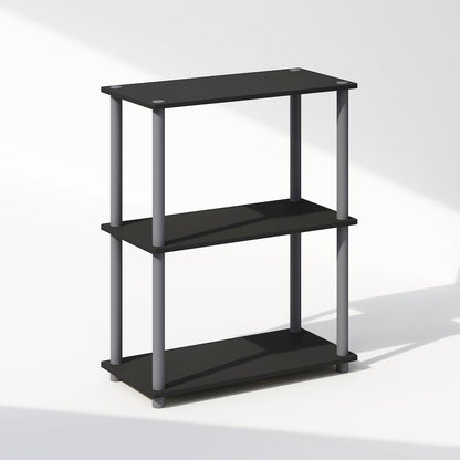 Turn-N-Tube 3-Tier Multipurpose Compact Display Rack, Shelving Unit, Bookcase