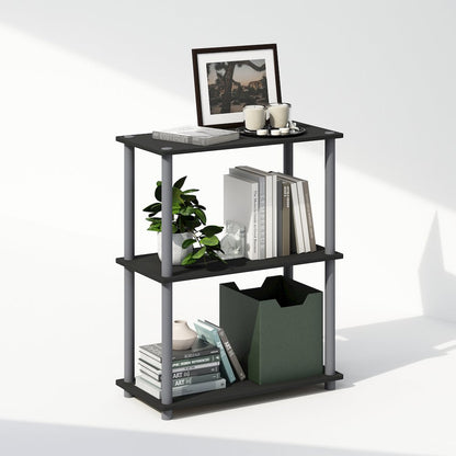 Turn-N-Tube 3-Tier Multipurpose Compact Display Rack, Shelving Unit, Bookcase
