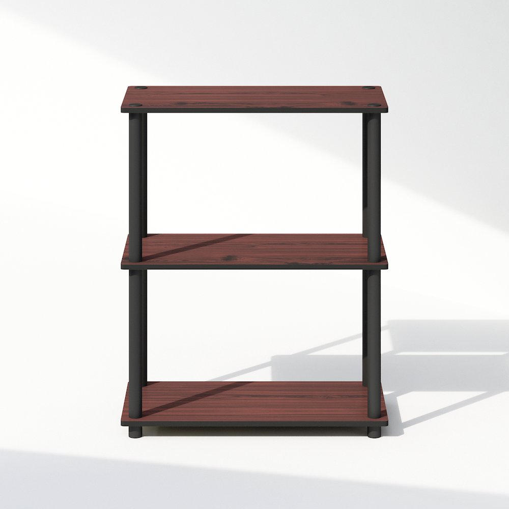 Turn-N-Tube 3-Tier Multipurpose Compact Display Rack, Shelving Unit, Bookcase