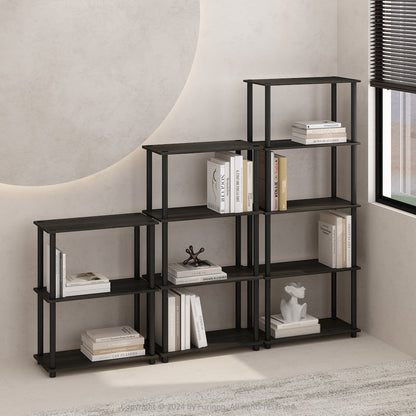 Turn-N-Tube 3-Tier Multipurpose Compact Display Rack, Shelving Unit, Bookcase