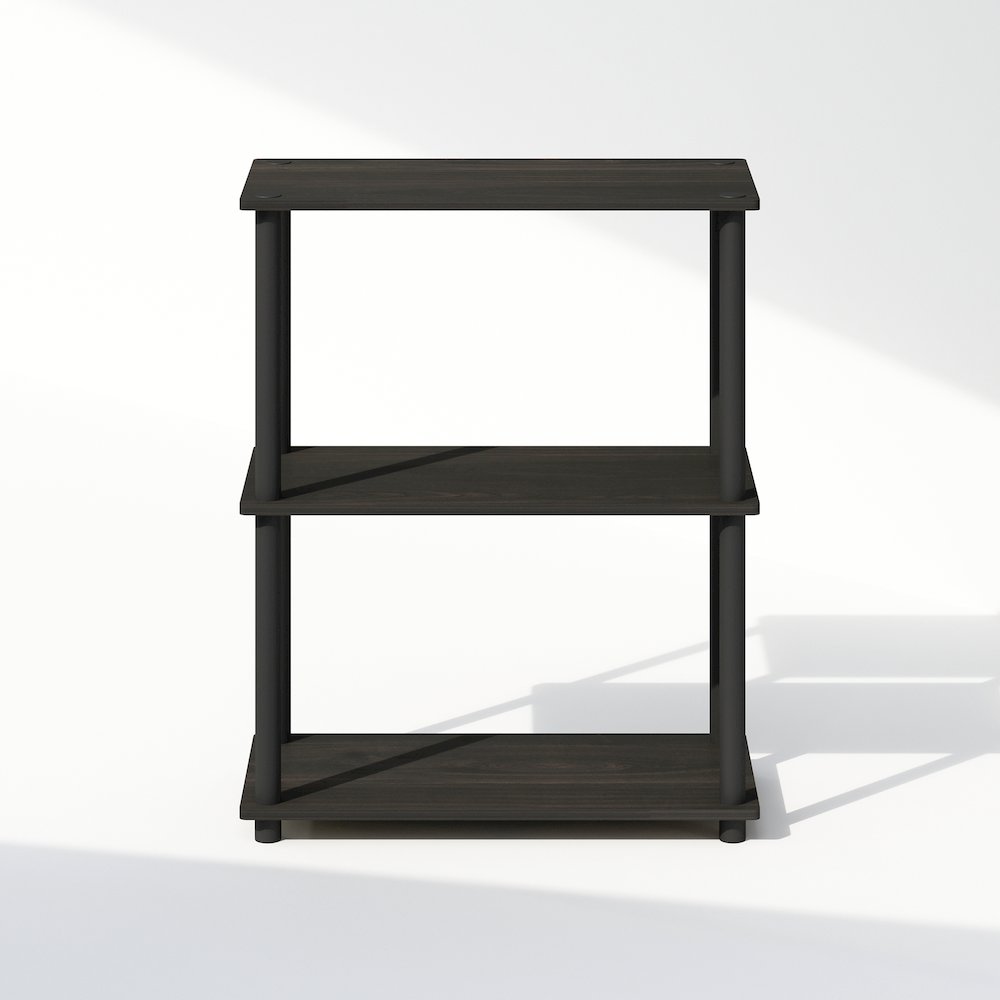 Turn-N-Tube 3-Tier Multipurpose Compact Display Rack, Shelving Unit, Bookcase