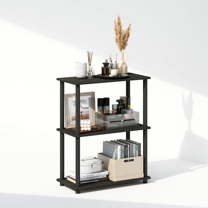 Turn-N-Tube 3-Tier Multipurpose Compact Display Rack, Shelving Unit, Bookcase