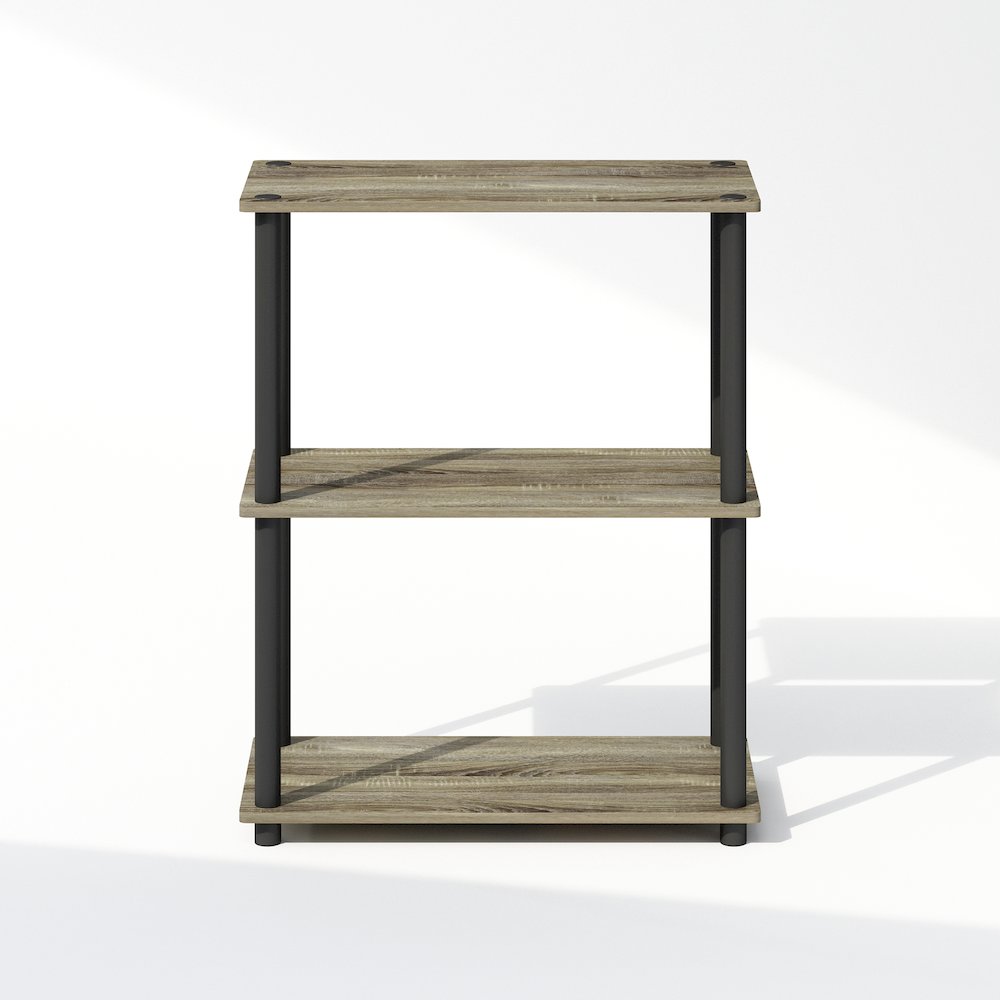 Turn-N-Tube 3-Tier Multipurpose Compact Display Rack, Shelving Unit, Bookcase