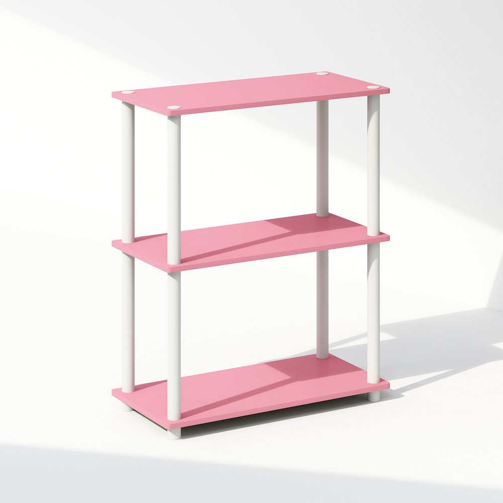 Turn-N-Tube 3-Tier Multipurpose Compact Display Rack, Shelving Unit, Bookcase