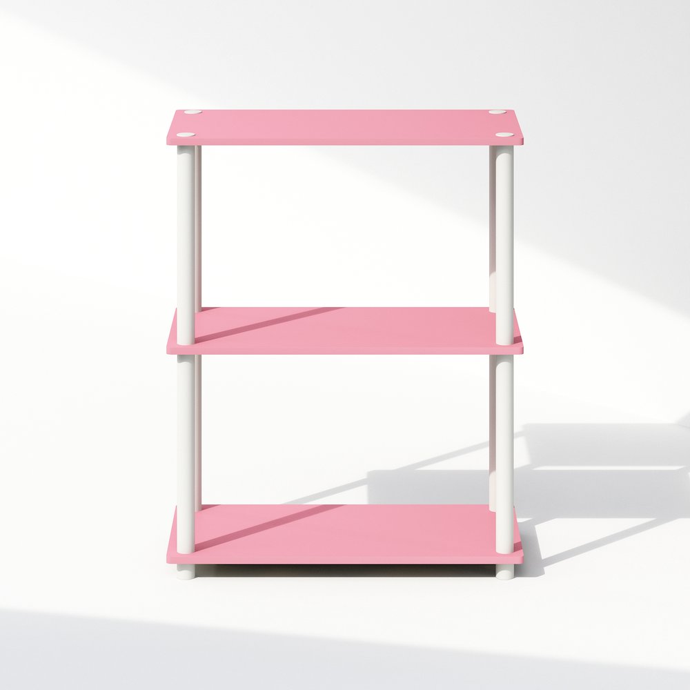 Turn-N-Tube 3-Tier Multipurpose Compact Display Rack, Shelving Unit, Bookcase