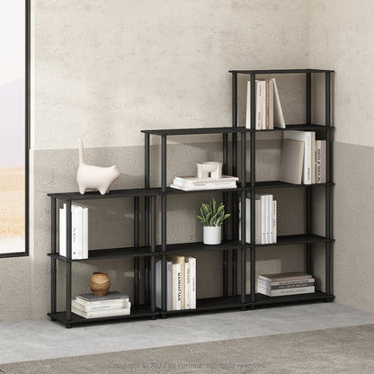 Turn-N-Tube 5-Tier Multipurpose Compact Display Rack, Shelving Unit, Bookcase