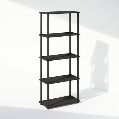 Turn-N-Tube 5-Tier Multipurpose Compact Display Rack, Shelving Unit, Bookcase