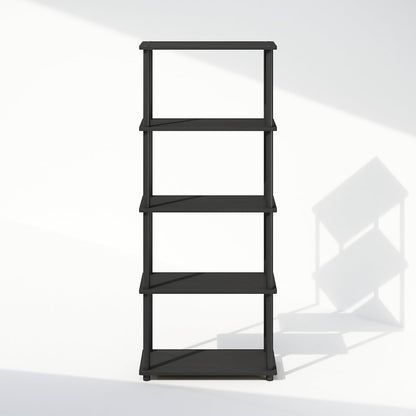 Turn-N-Tube 5-Tier Multipurpose Compact Display Rack, Shelving Unit, Bookcase