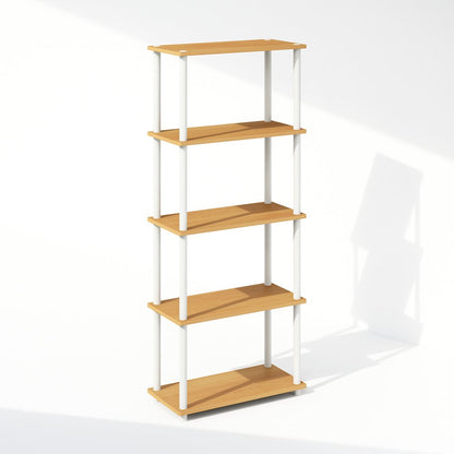 Turn-N-Tube 5-Tier Multipurpose Compact Display Rack, Shelving Unit, Bookcase