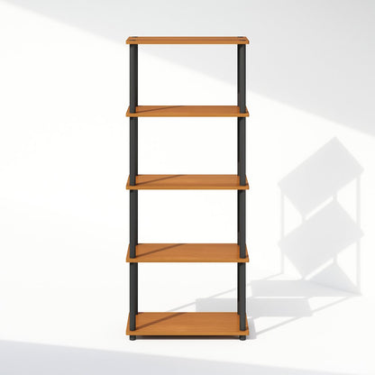 Turn-N-Tube 5-Tier Multipurpose Compact Display Rack, Shelving Unit, Bookcase