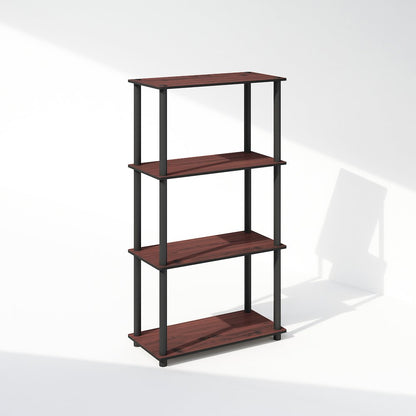 Turn-N-Tube 4-Tier Multipurpose Shelf Display Rack, Shelving Unit, Bookcase