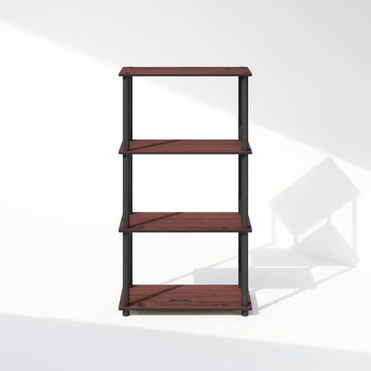 Turn-N-Tube 4-Tier Multipurpose Shelf Display Rack, Shelving Unit, Bookcase
