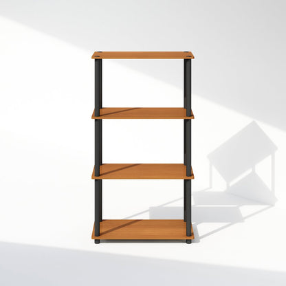 Turn-N-Tube 4-Tier Multipurpose Shelf Display Rack, Shelving Unit, Bookcase