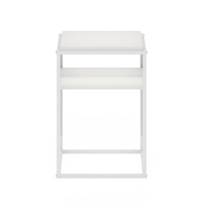 Moretti Modern Lifestyle Stackable Shelf, 2-Tier, Solid White/White