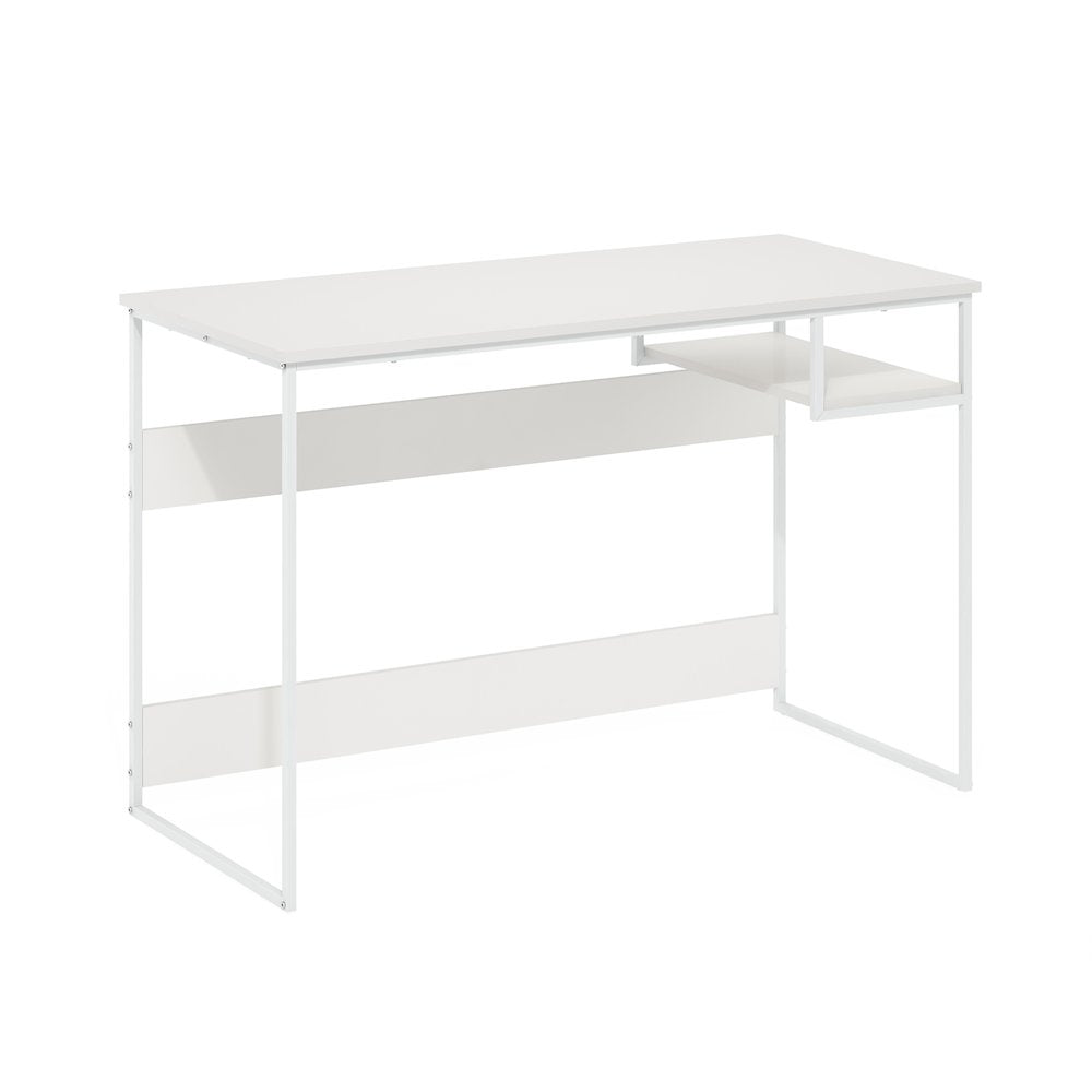 Moretti Modern Lifestyle Study Desk, 45, Solid White/White