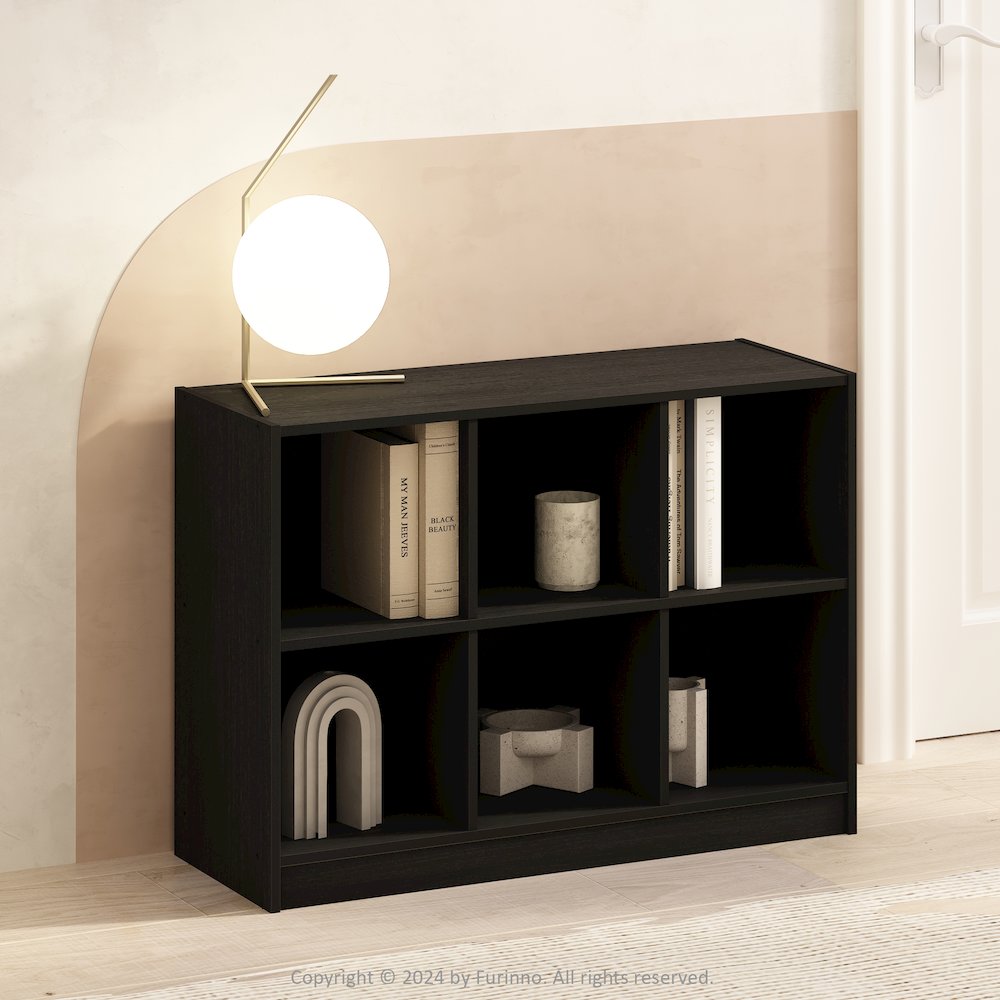 Basic 3x2 Cube Organizer Shelf Storage, Bookcase, Espresso