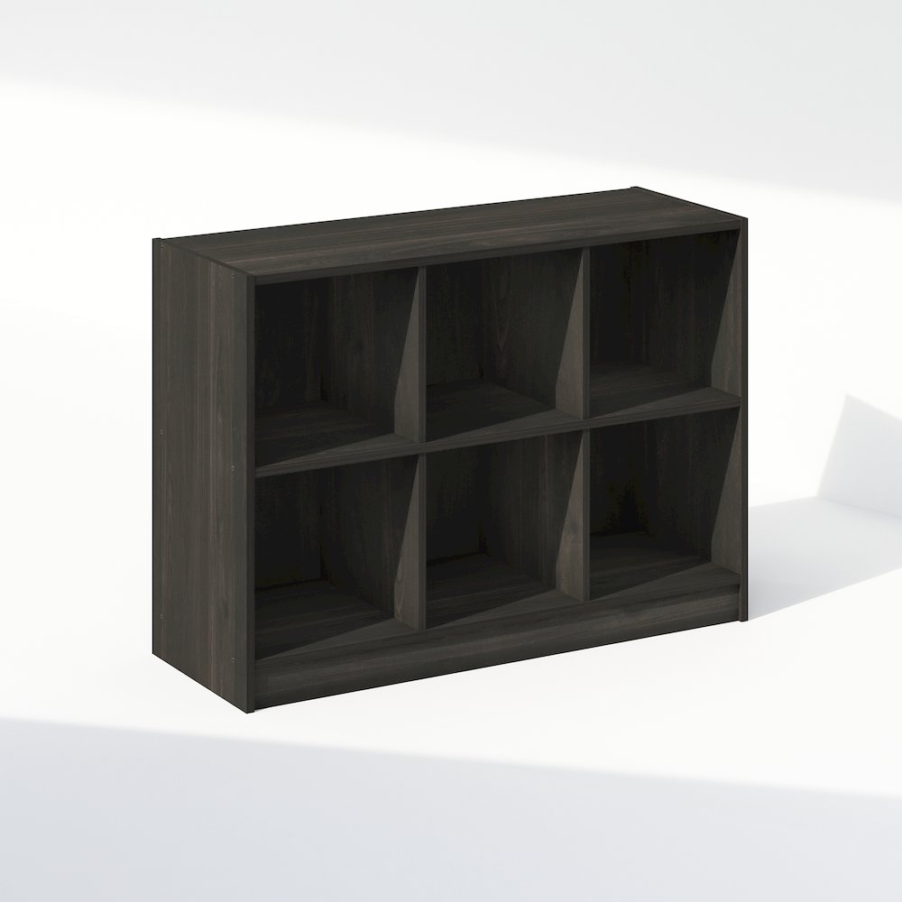 Basic 3x2 Cube Organizer Shelf Storage, Bookcase, Espresso