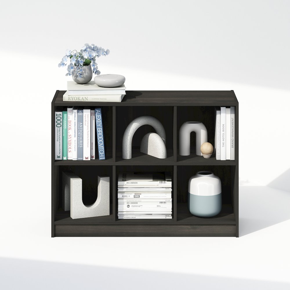 Basic 3x2 Cube Organizer Shelf Storage, Bookcase, Espresso