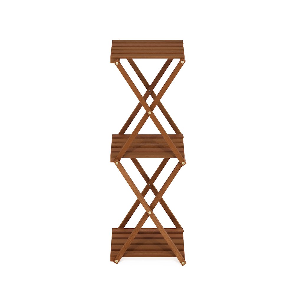 Outdoor Toolless Multipurpose Folding Display Shelf, Plant Stand, Side Table