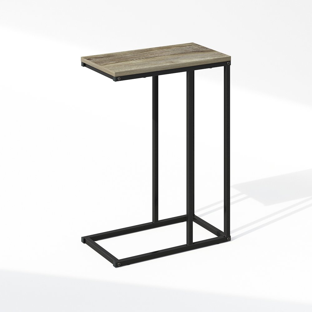 C-Shaped Side Table, End Table for Couch, Sofa & Bed