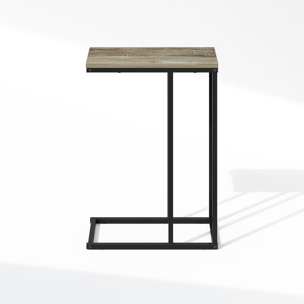C-Shaped Side Table, End Table for Couch, Sofa & Bed