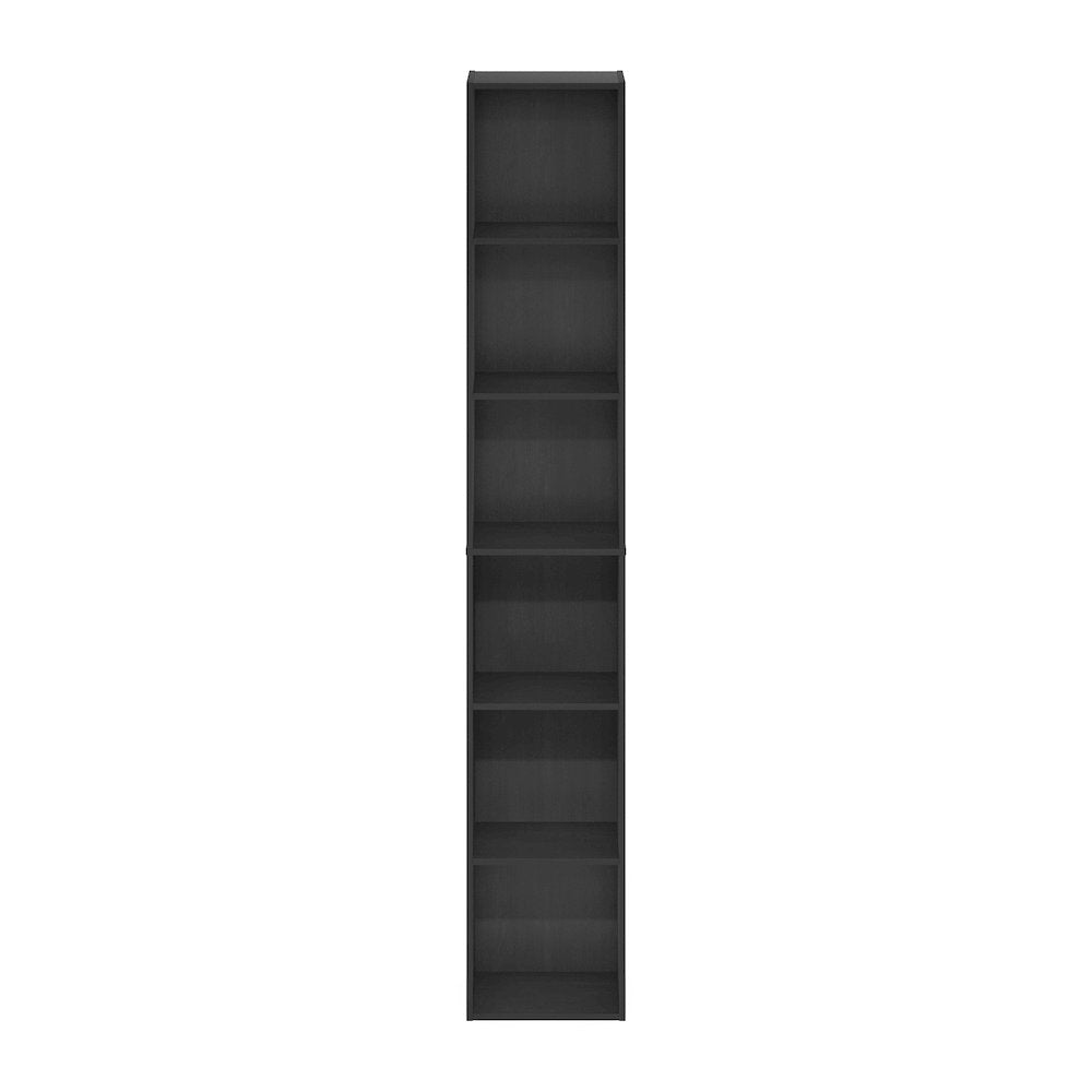 Luder 6-Tier Open Shelf Bookcase, Blackwood