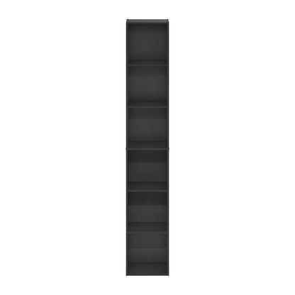 Luder 6-Tier Open Shelf Bookcase, Blackwood