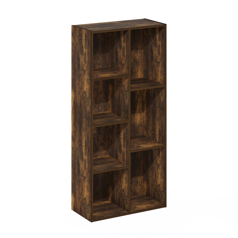 Luder 7-Cube Reversible Open Shelf, Amber Pine