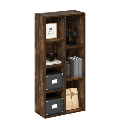 Luder 7-Cube Reversible Open Shelf, Amber Pine