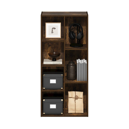 Luder 7-Cube Reversible Open Shelf, Amber Pine