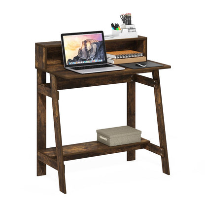 Simplistic A Frame Computer Desk, Amber Pine