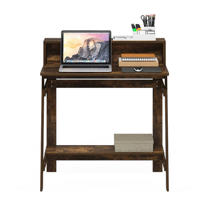 Simplistic A Frame Computer Desk, Amber Pine