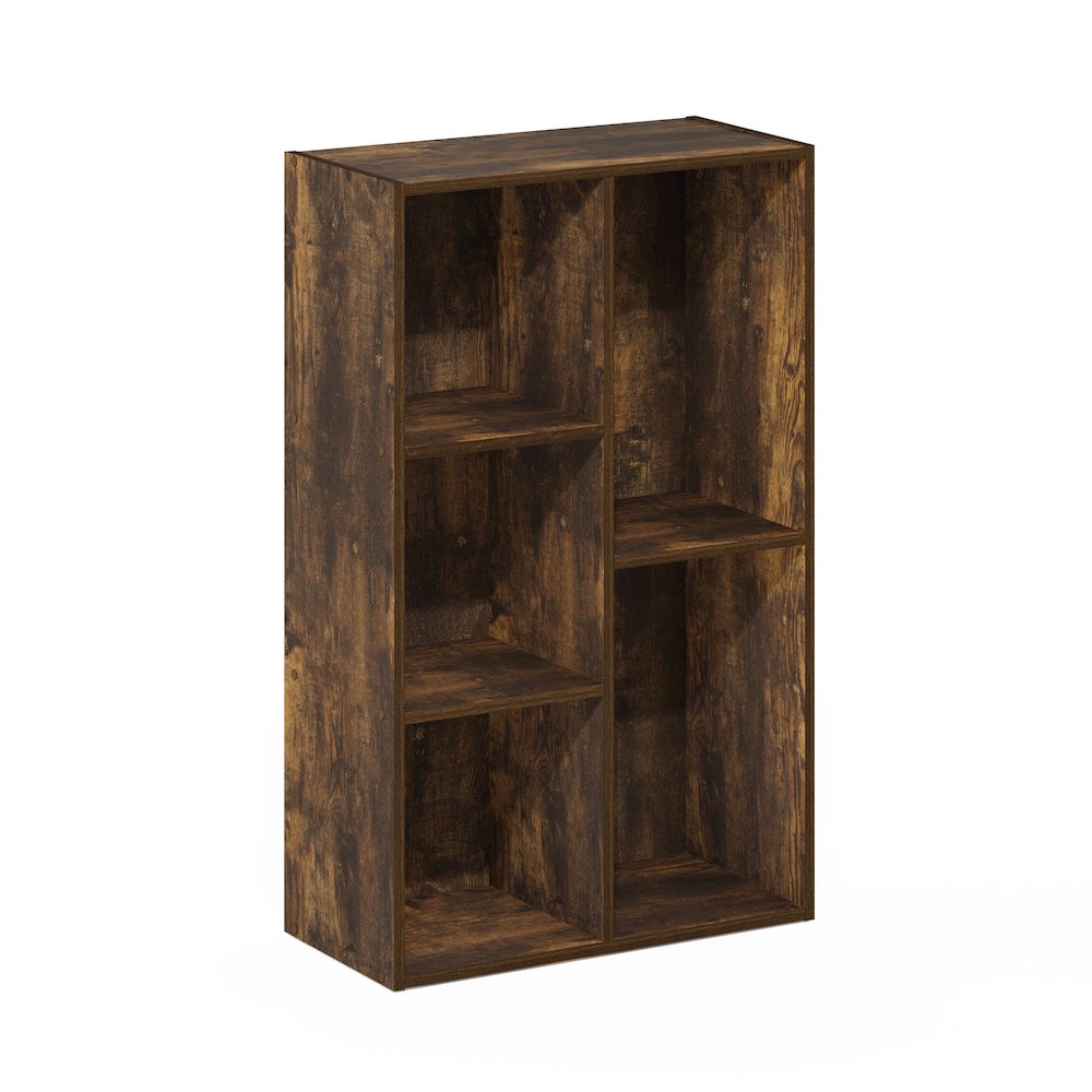 Luder 5-Cube No Tool Assembly Open Shelf, Amber Pine