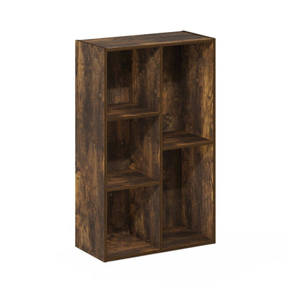 Luder 5-Cube No Tool Assembly Open Shelf, Amber Pine