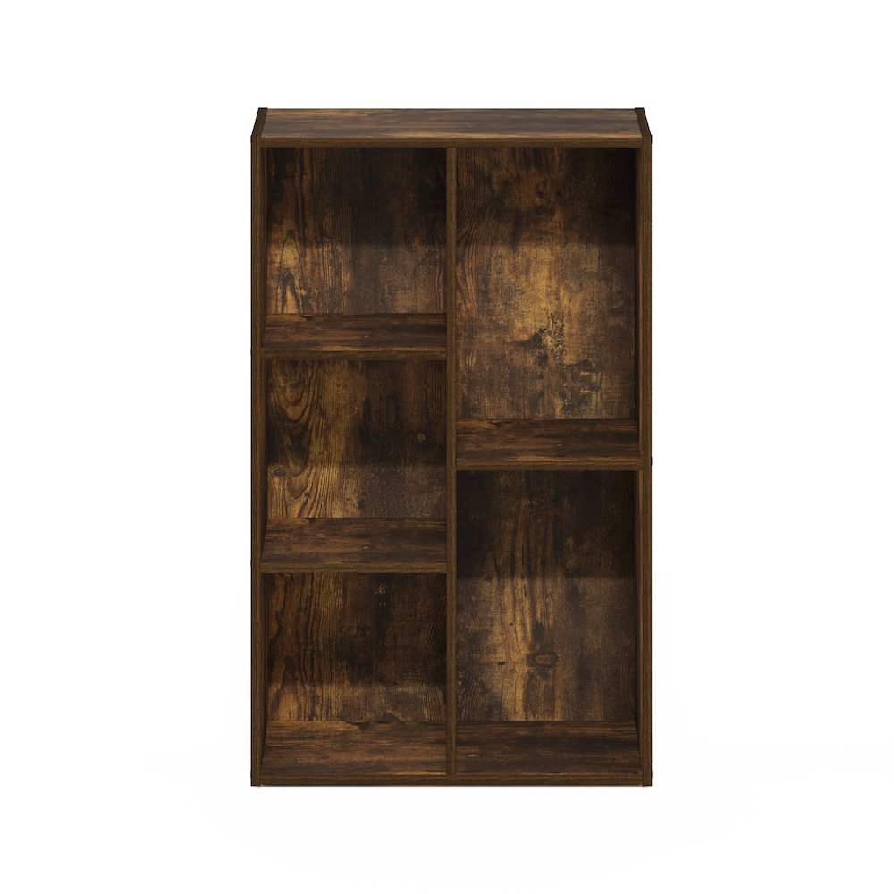 Luder 5-Cube No Tool Assembly Open Shelf, Amber Pine