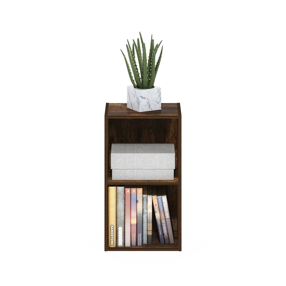 Pasir 2-Tier Open Shelf Bookcase, Amber Pine