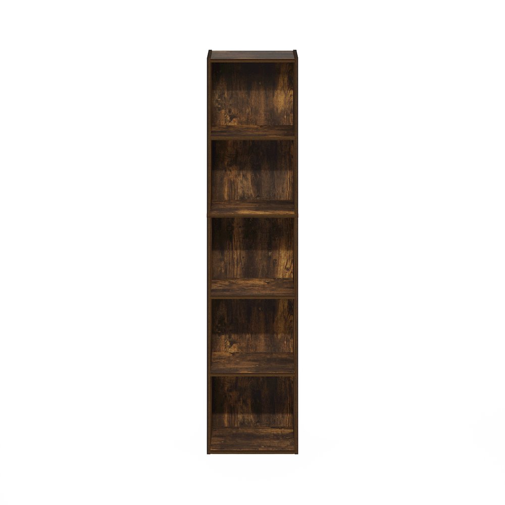 Pasir 5-Tier Open Shelf Bookcase, Amber Pine