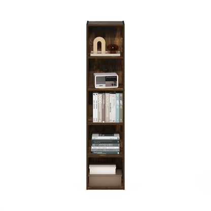 Pasir 5-Tier Open Shelf Bookcase, Amber Pine