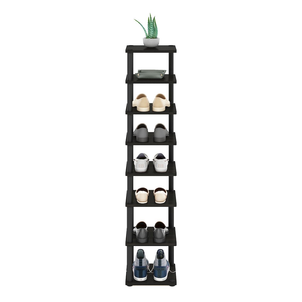 8-Tier Vertical Space Saving Free Standing Shoe Tower, Shoe Rack