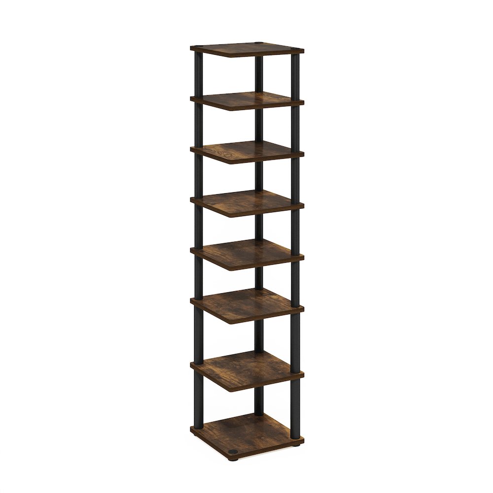 8-Tier Vertical Space Saving Free Standing Shoe Tower, Shoe Rack