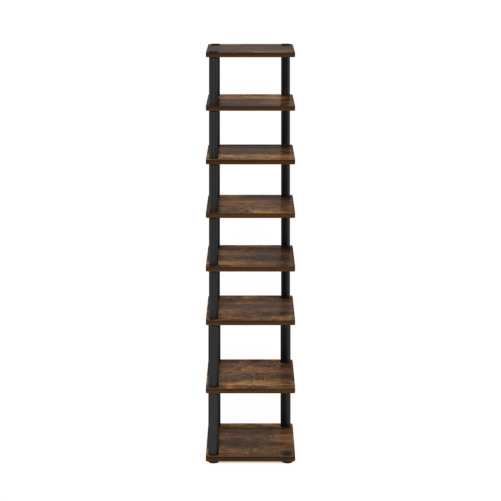 8-Tier Vertical Space Saving Free Standing Shoe Tower, Shoe Rack